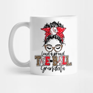 Tee Ball Grandma Leopard, Loud And Proud T Ball Grandma Mug